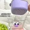 Cesta Drenadora de Dopamina con Forma de Pico de Pato para Uso Doméstico, Linda Cesta de Frutas a Prueba de Polvo, Doble Capa con Drenaje de Agua 2 en 1, Cesta Espesada para Lavar Verduras
