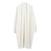 Outono e Inverno Acima do Joelho Longo Estilo Preguiçoso Imitação de Visão Cardigan Suéter Médio Solto Jaqueta Tricotada Roupão Roupa Externa Casaco