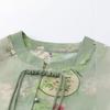 Ropa de verano para mujeres de mediana edad y mayores, traje de mujer, camiseta de verano de abuela, camisa pequeña Guofeng para mamá, ropa para señora mayor