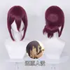 Peruca Kuromaku Chainsaw Man Reze Cosplay Estilo Cabelo Preso One-Piece Peruca Roxa Escura Cabelo Longo Peruca Anime