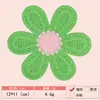 Gancho de Mão Imitação Cor Macaron Toalha Imitação Caxemira Flor Bordada Tecido Patch Roupas Femininas Roupas Infantis Patch Decorativo Patch