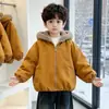 Ropa de Invierno para Niñas Estilo Coreano Nueva Chaqueta Gruesa con Felpa para Niños Parka Elegante Estilo Celebridad de Internet para Bebé Niña Invierno