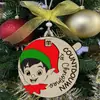 Decoração de Natal Personalizada Transfronteiriça Atividade de Contagem Regressiva de Madeira Enfeites de Árvore de Natal Presentes de Natal Artesanato em Madeira