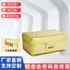 Caja de Contraseña de Aleación de Aluminio Dorada Caja Fuerte Caja para Archivos Herramientas de Ferretería Caja para Equipos Instrumentales Caja de Almacenamiento para Tarjeta de Sonido
