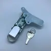 Fechadura plana sub-brilho AB302-1, liga de zinco fechadura para porta de armário elétrico, fechadura para caixa de distribuição de interruptores, fechadura para gabinete de chassi