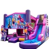 Castillo inflable al aire libre parque infantil tobogán trampolín juego tema puesto de cama elástica inflable al aire libre castillo travieso