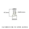 Prata de Lei S925 Retrô Elegante Horizontal Perfurado Contas de Cintura Separadas por Contas Pequena Cintura Contas de Prata DIY Pulseira de Cristal Acessórios para Pulseira