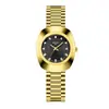 Dropshipping Transfronterizo de Relojes de Cuarzo para Parejas, Dorados con Diamantes, Acero Inoxidable Impermeable con Calendario, Relojes de Pulsera para Hombre y Mujer al por Mayor