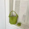 Bolso Cruzado Coreano para Mujer 2026 Nueva Moda de Verano Bolso Cubo Calado Gran Capacidad Bolso Cruzado