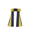 Em Estoque Transfronteiriço Estilo Universitário Bloqueio de Cores Vermelho e Azul Cetim Laço Grande Presilha de Cabelo com Fita Longa Camada Dupla Temporada de Volta às Aulas Presilha de Cabelo