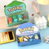 Baokemeng Goma de Borrar en Caja Animación Japonesa Dibujos Animados Lindo Pikachu Pequeño Dragón de Fuego Rana Maravillosa Semilla 3D Desmontable