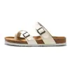 Zapatillas de mujer sin cordones para exteriores con hebilla ajustable, plantilla de espuma viscoelástica. Sandalias para hombre con soporte para el arco cómodo.