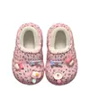 Pantuflas de algodón todo incluido y para niños con sensación de 'pisar caca', zapatillas de invierno para niñas con dibujos animados lindas antideslizantes para interior, pantuflas de bebé con forro polar añadido
