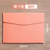 Maletín de cuero para documentos de negocios, bolsa para archivos de papel A4, porta documentos, bolsa para documentos engrosada e impermeable con botón a presión, se puede imprimir con logotipo