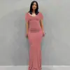 Vestido Retro Europeu e Americano Feminino, Estilo Suave Kardashian Slim-Fit Alça Fina Longo, Sem Mangas Cor Sólida Vestido de Verão para Mulheres