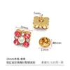 Prontos para envio, broches requintados e únicos cravejados de diamantes, acessórios DIY estilo doce para roupas, bolsas e sapatos, feitos de liga de zinco