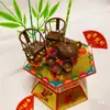 Bolsa de materiales para torre plegable Chaoshan adornos DIY hechos a mano tetera pequeña cesta de flores juego de mesa y silla