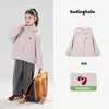 Cárdigan de Primavera Haru para Niñas Top 2026 Nuevo de Primavera Versátil para Exteriores Chaqueta con Capucha Bordada para Niños