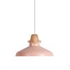 Lámpara colgante de una sola cabeza de madera maciza de aluminio con personalidad creativa moderna y sencilla para comedor, bar, sala de estar, oficina, té con leche