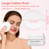 Almohadillas de Algodón Ovaladas Estilo Inglés Transfronterizas para Maquillaje 7*9cm 70 Piezas con Borde Ampliado y Puntos, Algodón Desmaquillante Acolchado de Tres Capas, Personalizable