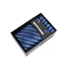 Corbata de hombre de venta caliente transfronteriza, Corbata de jacquard bordada de alta gama atada a mano, Corbata de 8 cm en caja de regalo
