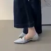 Zapatos de salón de una tira estilo francés Chuyuji, huecos, poco profundos, versátiles para ir al trabajo, punta fina, elegantes, con tacón grueso, tipo Mary Jane