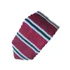 20 Anos de Experiência em Venda por Atacado de Fábrica, Gravata Formal Masculina Estilo Britânico, Gravata Tricotada Casual Estilo Coreano Amarrada à Mão com Ponta Afiada Tendência 7C