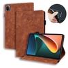 Para Xiaomi 5 Pro de 12.4 Pulgadas Funda Retro de Cuero Plano Pad 5 Pro Empalme Mate Contraste de Color Funda Protectora