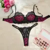 Fábrica W vende al por mayor lencería sexy de puro deseo y tentación, conjunto de sujetador push-up con encaje y estampado de leopardo estilo europeo y americano, procesamiento personalizado