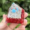 Comercio Exterior Transfronterizo Nuevo Producto Adorno Pirámide Bola de Cristal Grava de Cristal Resina Epoxi Artesanías de Escritorio para el Hogar