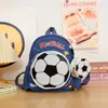 Mochila Escolar Leve de Desenho Animado de Futebol 2025 para Crianças Jardim de Infância Basquete Bebê 2-5 Anos Acessórios Mochila Pequena