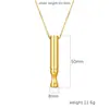 Collar con colgante de acero inoxidable transfronterizo Cadena para suéter de moda europea y americana para mujer 18K Tendencia Joyería Joker al por mayor