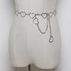 Nueva Cadena de Cintura Vestido de Mujer Decorativo Cinturón Delgado Cadena Vintage Plata Antigua Simple Combinable Moda Europea y Americana