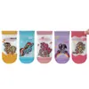 Nuevos calcetines infantiles de primavera 2025, dibujos animados, lindos, absorbentes de sudor, no sofocan los pies, serie de ponis Polly, calcetines de algodón de malla