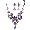 Qifu Joyería Nueva para Novias Mariposa Gota Grande Conjunto de Collar y Pendientes Joyería de Boda Accesorios de Hilo de Boda