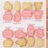 Molde de biscoito de Halloween B 8 peças para assar açúcar glacê ferramenta de biscoito 3D tridimensional prensa cortador de biscoito