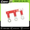 RVN1.25-4L-PS Nylon pré-isolado prensado a frio terminal de anel de aterramento terminal de linha O nariz redondo de cobre