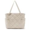 Bolso de mano para mujer con cremallera tipo puffer, tote, esencial para viajar, bolsa acolchada de enfermera, bolsa de mano para mujer