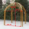 Marco de Fondo de Arco de Celosía en Forma de Corazón Decoración Arreglo Parque Estructura para Trepar Exterior Hierro Forjado Fotografía Boda Accesorios Adornos