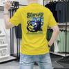 Camiseta de manga corta para hombre Explosiva 2025 Nueva Marca de Moda para Hombre Verano Casual Moda Estampada Media manga Ajustada Cuello Redondo T