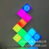 Lámpara de pared cuadrada de color mágico con empalme de patrón de cruz de patente, módulo de empalme libre, lámpara decorativa LED