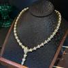 Conjunto de Joias Pesadas Cobra Haute Couture Dourado Seiko Moda Amazon Cross-Border Colar Brincos para Mulheres
