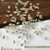 Pedras de Strass Hua Zi de Fundo Plano para Nail Art, Strass Brilhantes K9 de Borda Invertida Pequenos de Fundo Plano de Formato Irregular, Decorações Coloridas Mistas de Strass para Unhas
