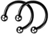 Acero Inoxidable Bola Redonda Punta Cónica Forma de U Aro para Nariz Stud para Nariz Pendiente Joyería para Piercing Multiusos Estilo Europeo y Americano Directo del Fabricante