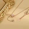 2023 nueva cadena de clavícula elegante de moda diseño de nicho femenino collar con borla de cintura pequeña de alta calidad collar de celebridad de Internet