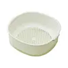 Cesta de drenaje de doble capa, organizador para fregadero de cocina, frutero para sala de estar, recipiente para lavar verduras, mesa de centro, almacenamiento para el hogar