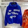 Moletom Cpfm Ye Must Be Born Again Rebirth com Letras de Espuma, Jaqueta de Casal com Forro de Lã