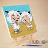 Venta al por mayor del fabricante Tasa de cobertura alta Pigmento Niños DIY Pintura al óleo digital Rellenar Colorear Dibujos animados Animación Colorear Mano