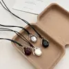 Collar Colgante Largo Versátil Estilo Minimalista Ins del Mismo Estilo que una Bloguera Coreana con una Botella de Perfume que se Mueve para Mujer
