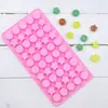 Que silicona 50 incluso redondo cinco puntas estrella chocolate inserto vela gota de azúcar goma galleta molde gelatina Pudín molde